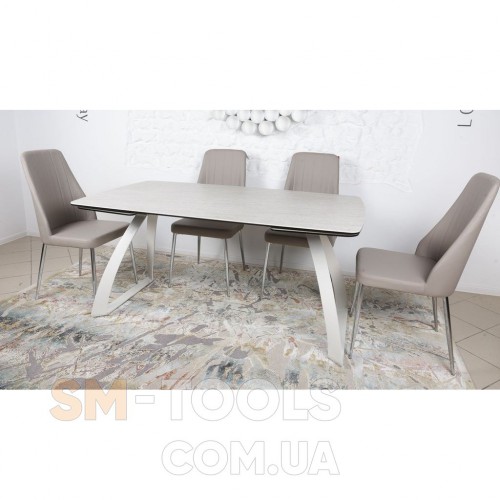 ​Стол London Nicolas керамика молочный